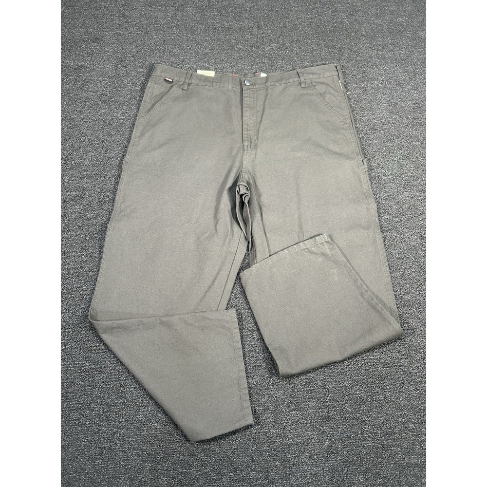 New‎ Craftsman Pants Men's 44x30 Duck Canvas Carpenter Work Brown Relaxed Cotton
